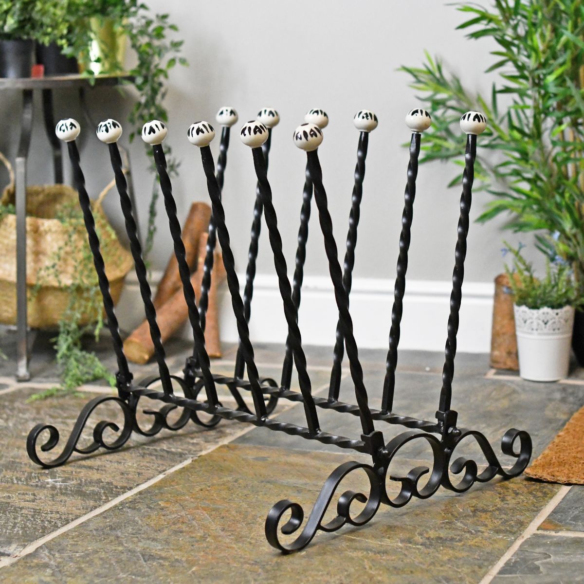 Blacksmith welly boot rack
