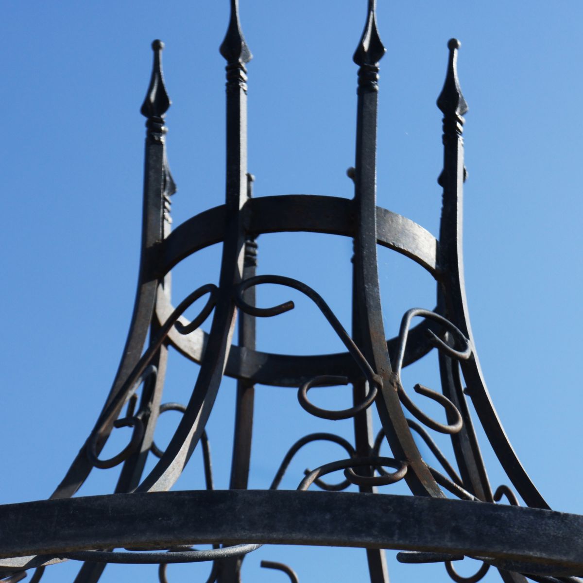 "Rapunzel" Tower Top Black Gazebo 