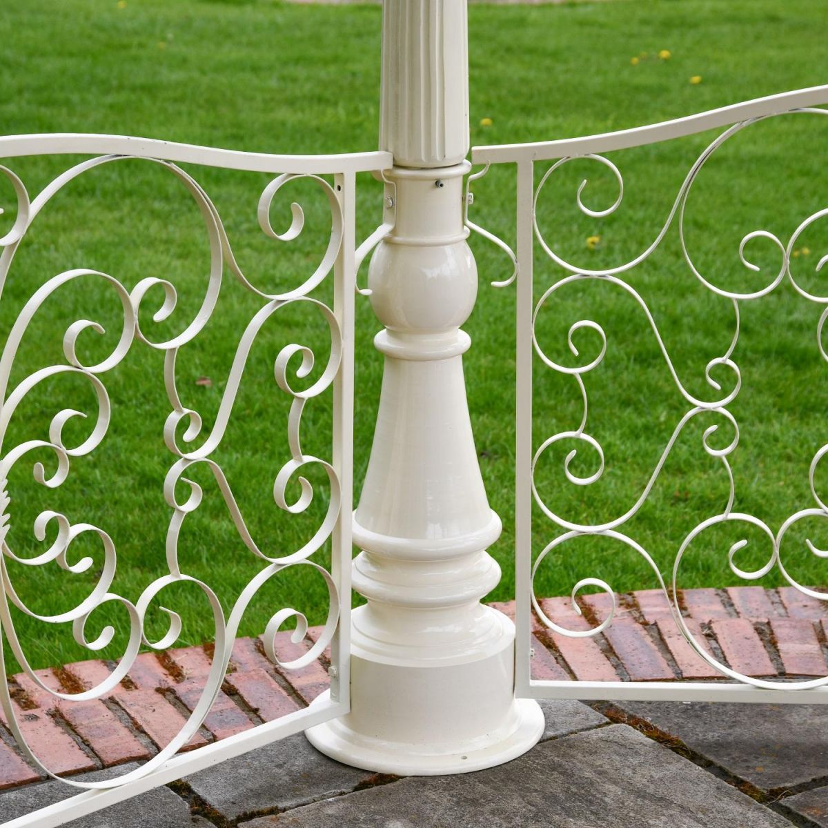 Close up scroll detailing on "Lady Leticia" Dream Carousel 3.4m