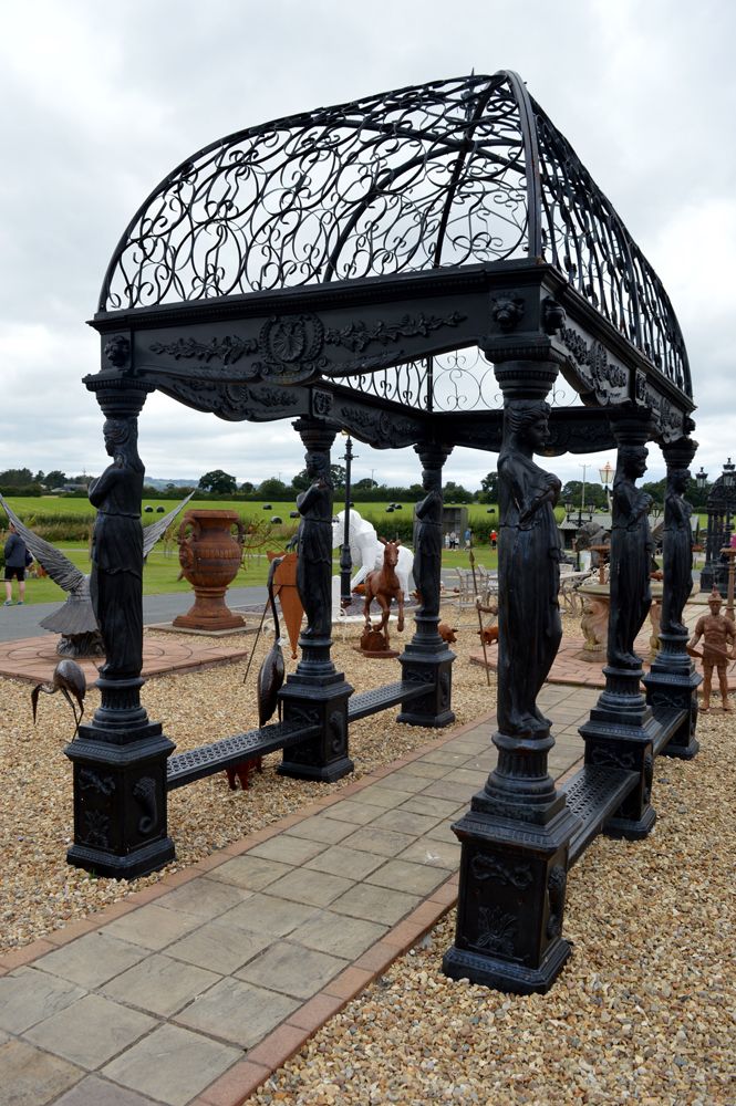 The "Athenian Goddess" Black Royal Palace Gazebo
