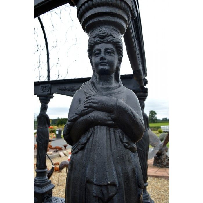 Close-up of the Lady on the Gazebo"s Pillar