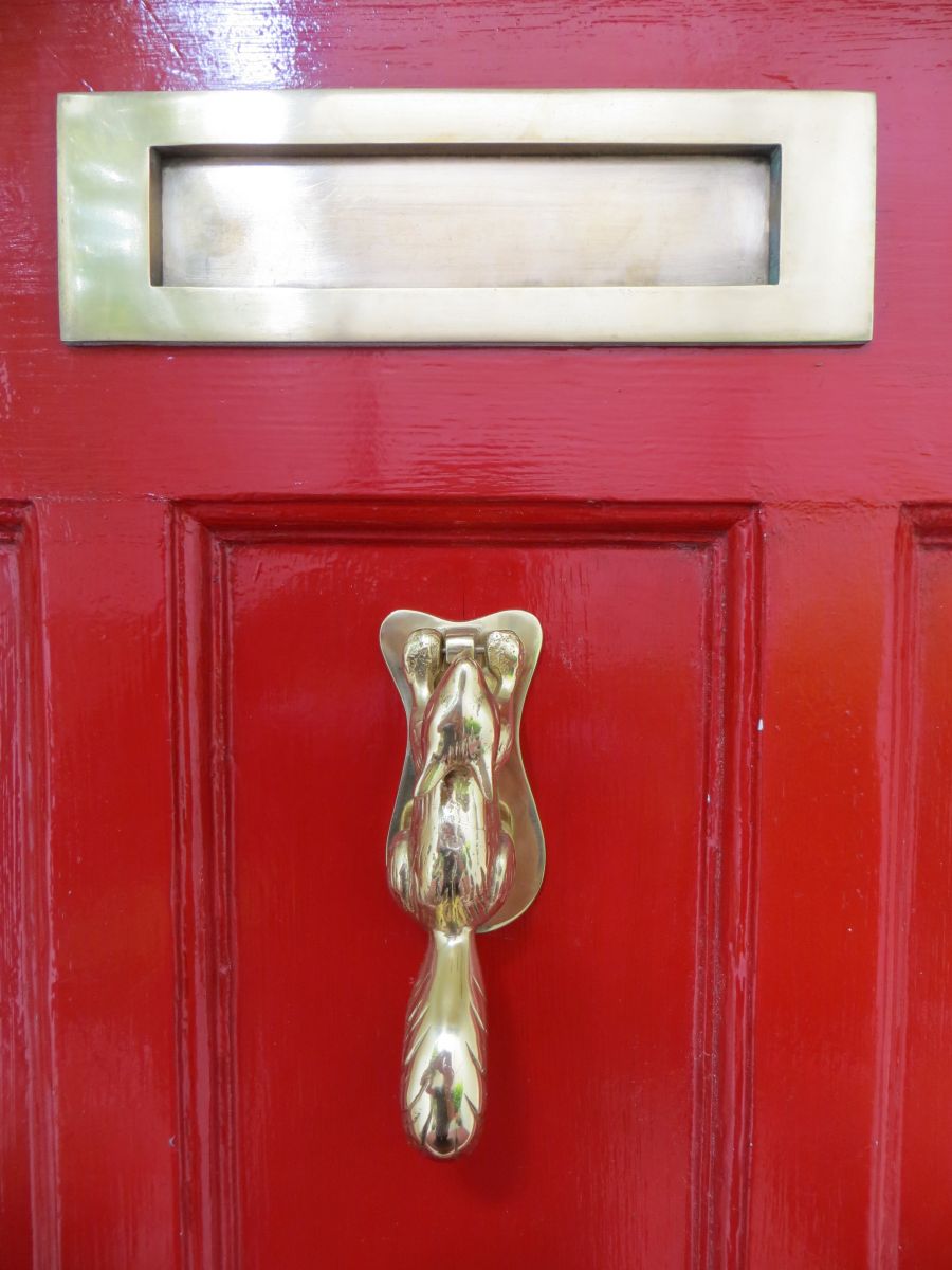Polished Solid Brass Squirrel Door Knocker Polished Solid Brass Squirrel Door Knocker