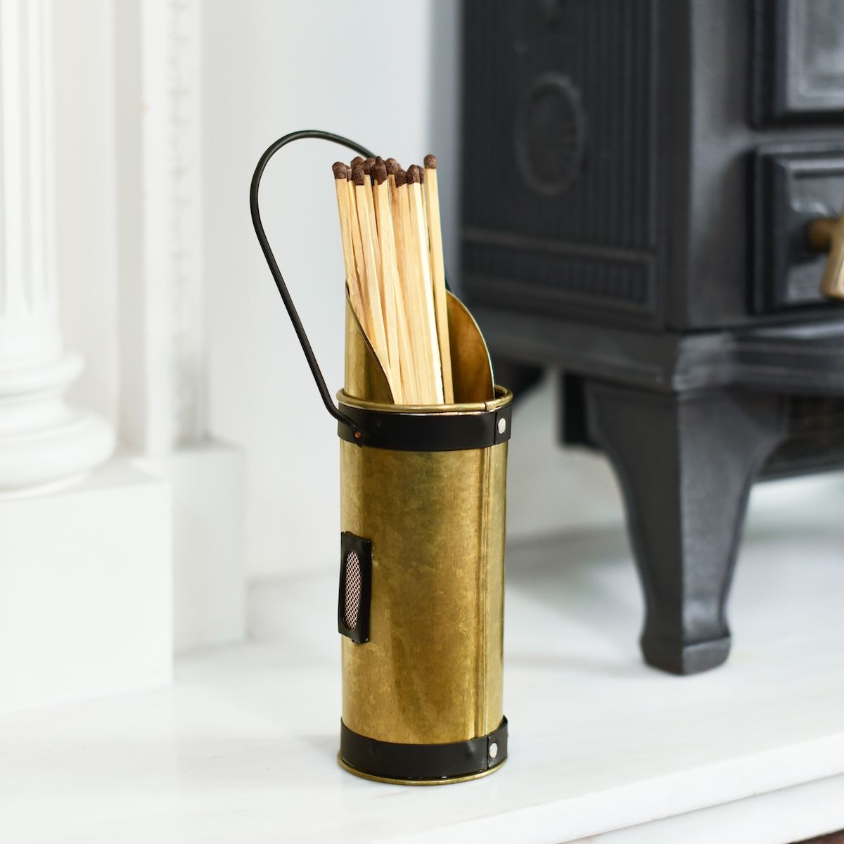Bronze Match Stick Holder