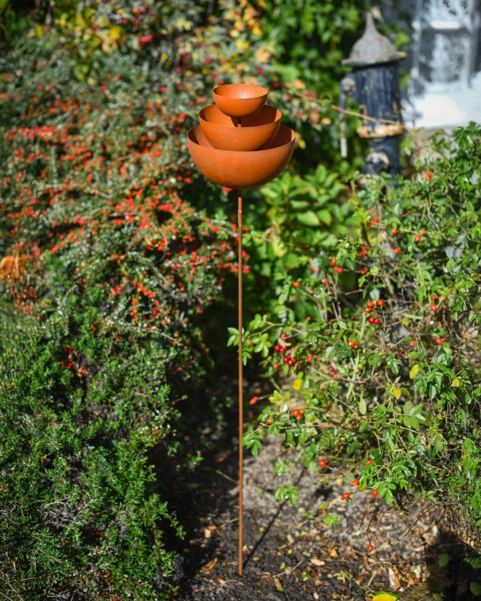 Large Rustic Rain Catcher Fountain full view