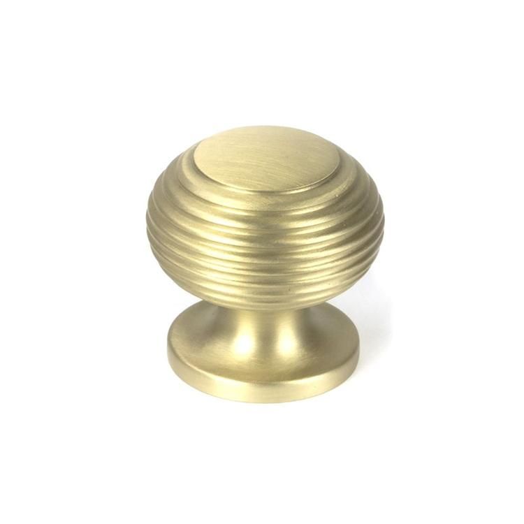 Individual Satin Brass Beehive Cabinet Knob - 30mm Individual Satin Brass Beehive Cabinet Knob - 30mm
