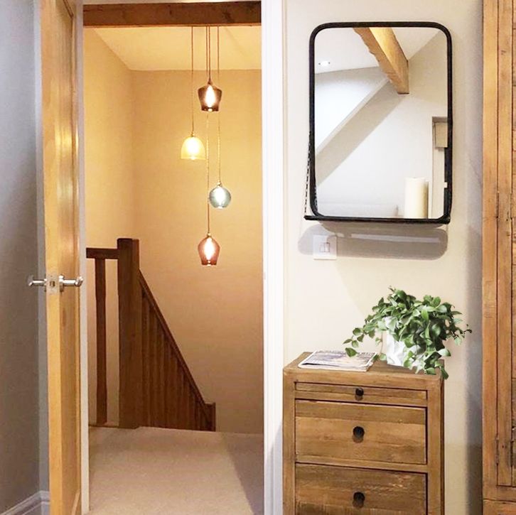 Industrial Shelf With Mirror