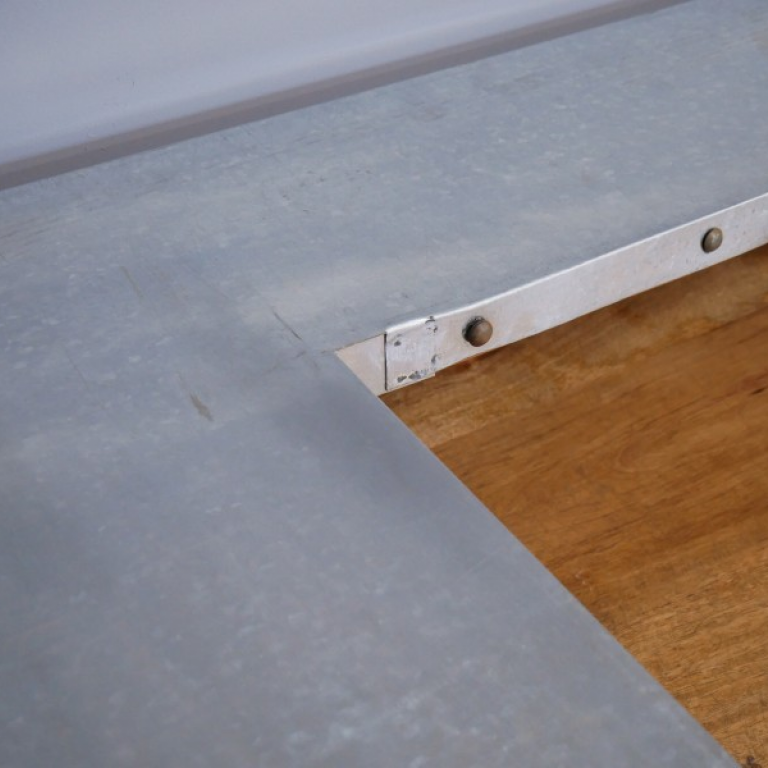 Close-up of the Top of the Industrial Bar Cabinet