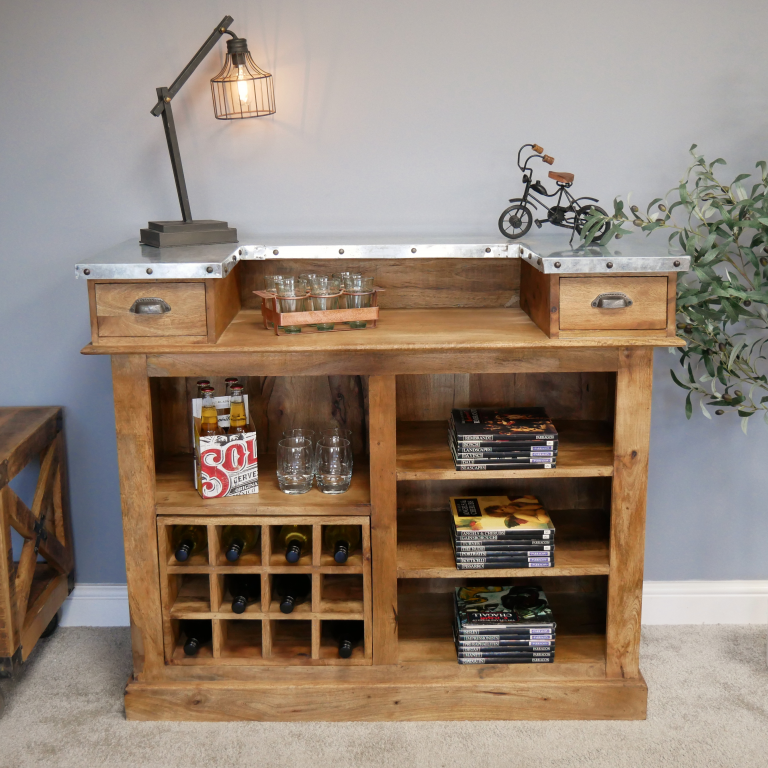 Industrial Bar Cabinet in Situ