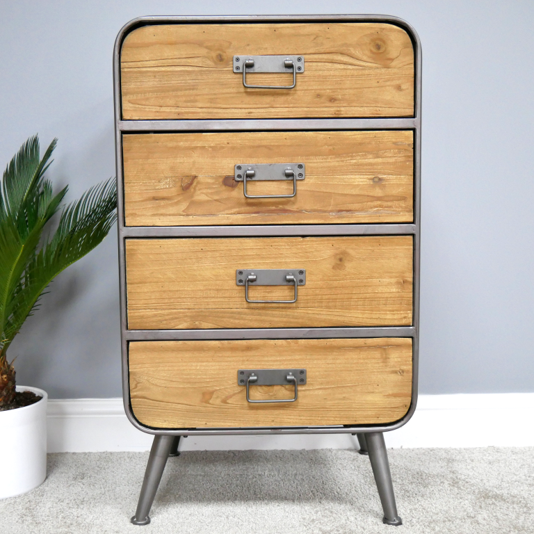 Industrial Four Drawer Cabinet in Situ