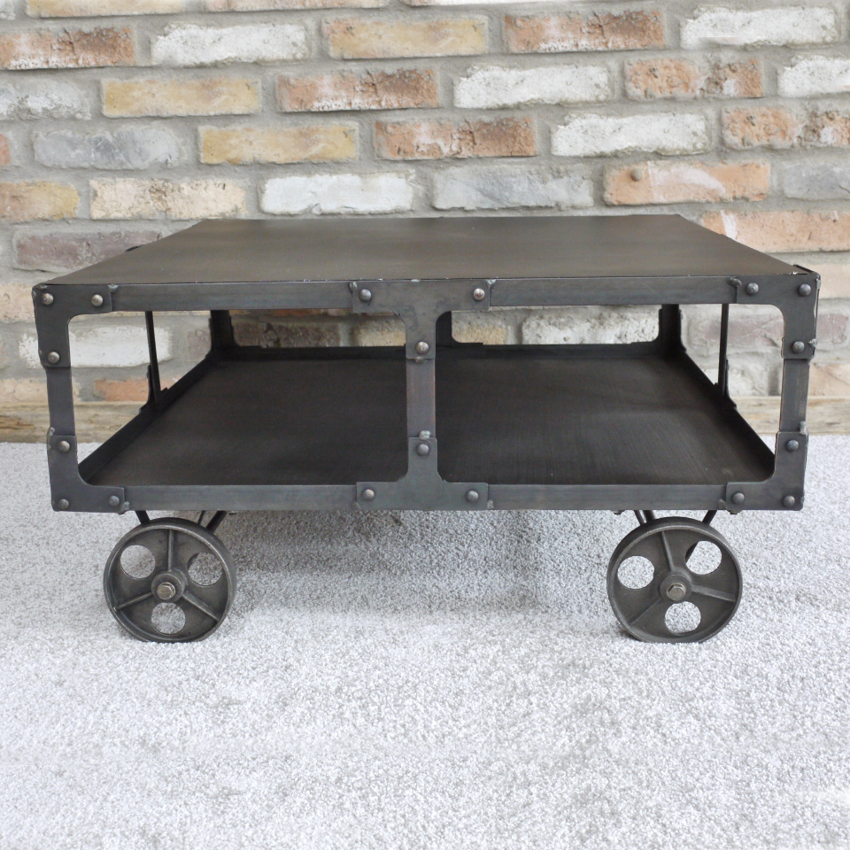 Industrial Steel Coffee Table in Situ in the Home