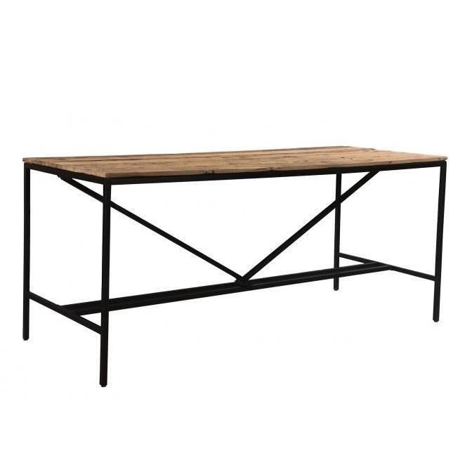 Industrial Table Created From Wood & Iron Industrial Table Created From Wood & Iron