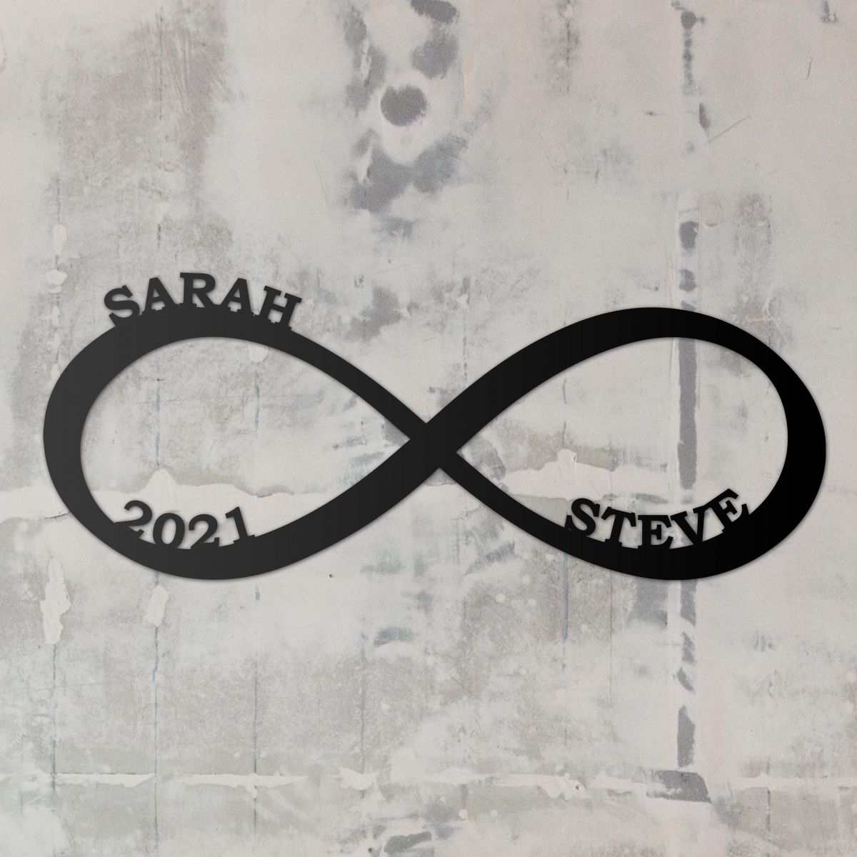 Personalised Named Infinity Wall Art 