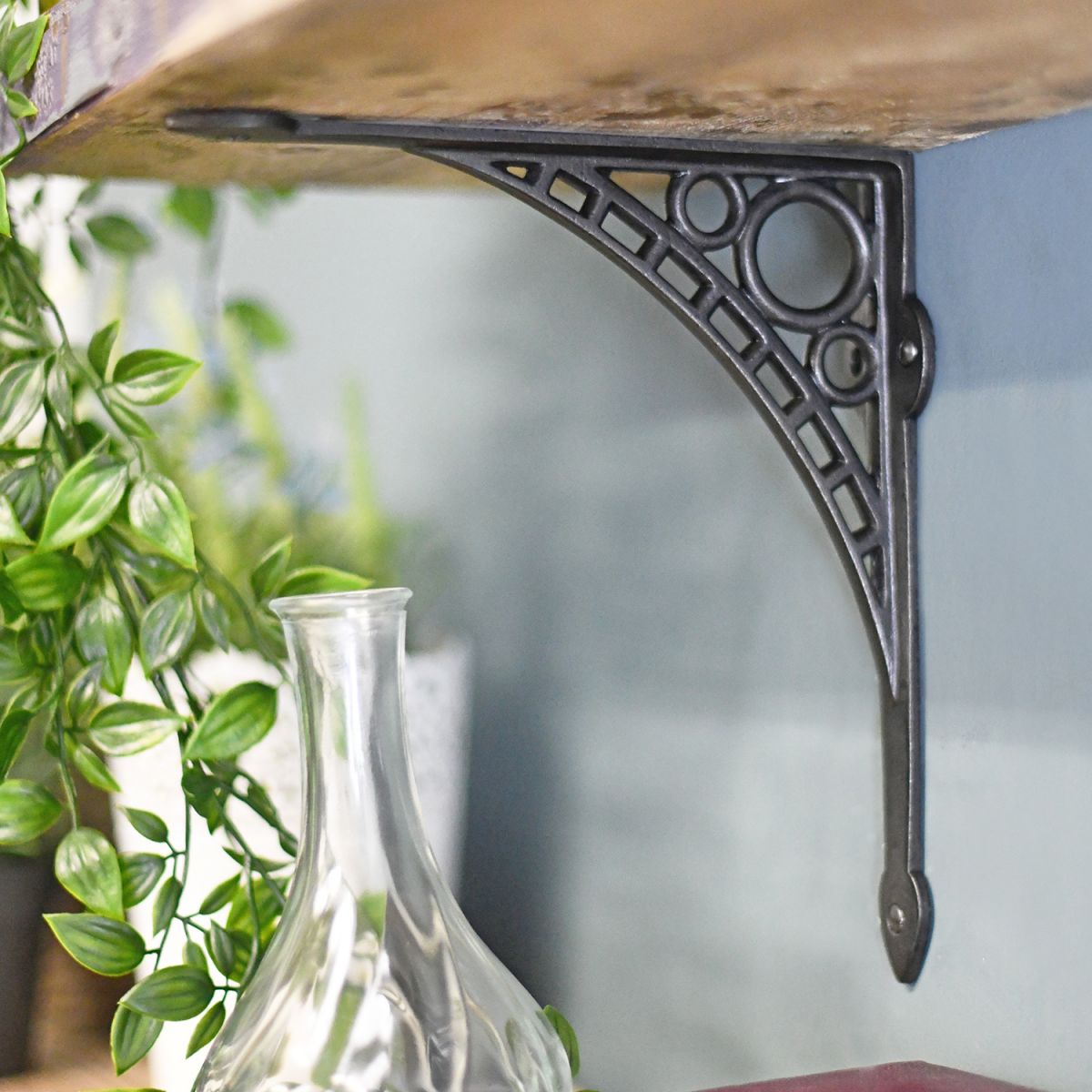 "Iron Bridge" Shelf Bracket in Situ in a Home "Iron Bridge" Shelf Bracket in Situ in a Home