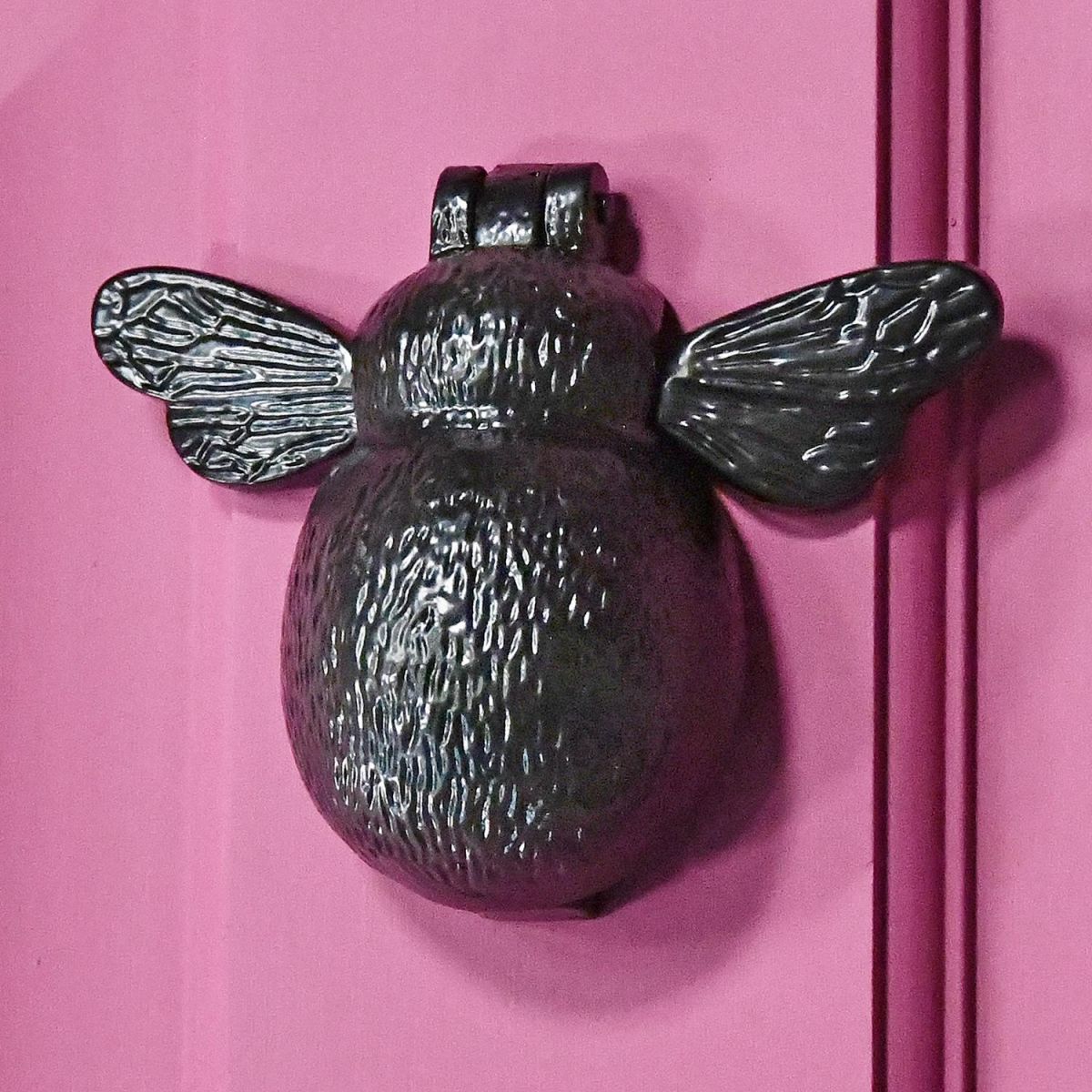 Iron Bumblebee Door Knocker in Situ in the Home