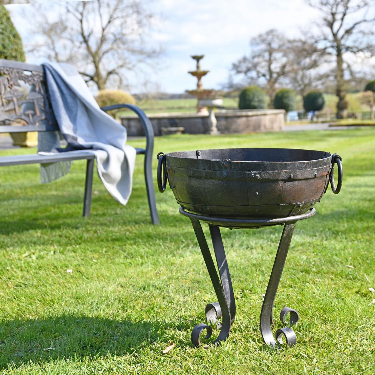 Iron Kadai Fire Bowl in a 40cm Size