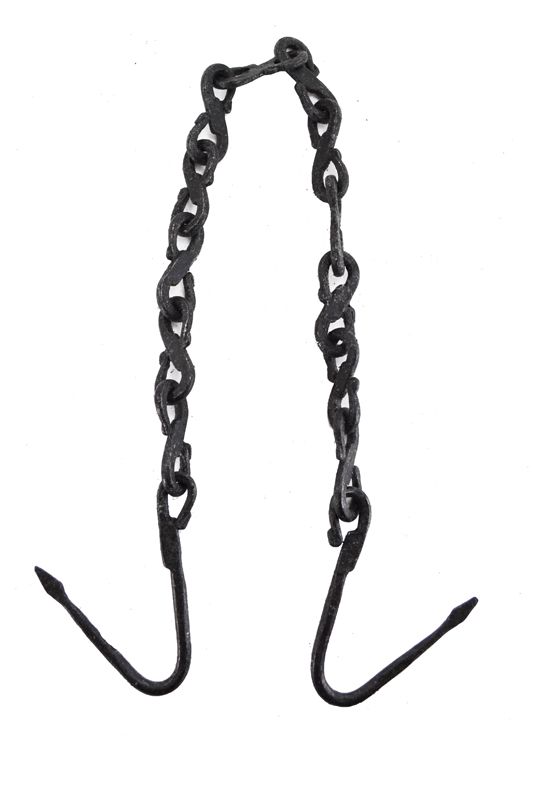 Iron tool hanger chain double hook