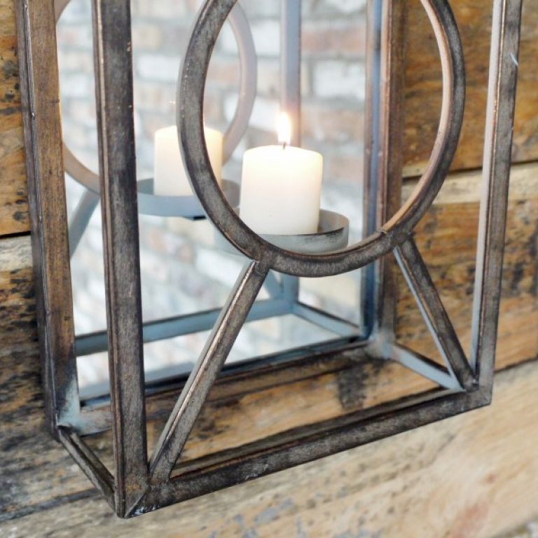 Natural Iron bars on the candle holder
