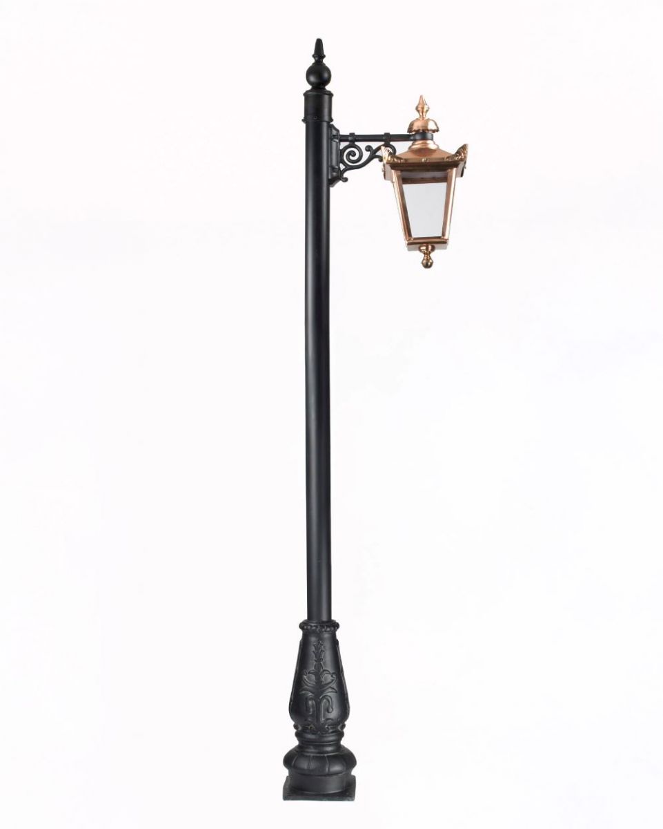 2.4m Ironbridge Lamp Post Set with Copper Victorian Lantern 2.4m Ironbridge Lamp Post Set with Copper Victorian Lantern