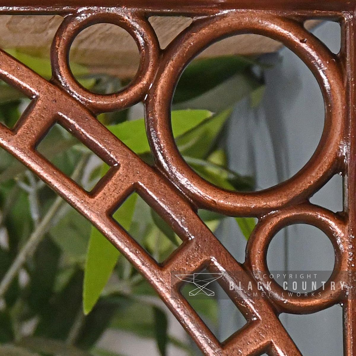 Close-up of the "Ironbridge" Design on the Bracket