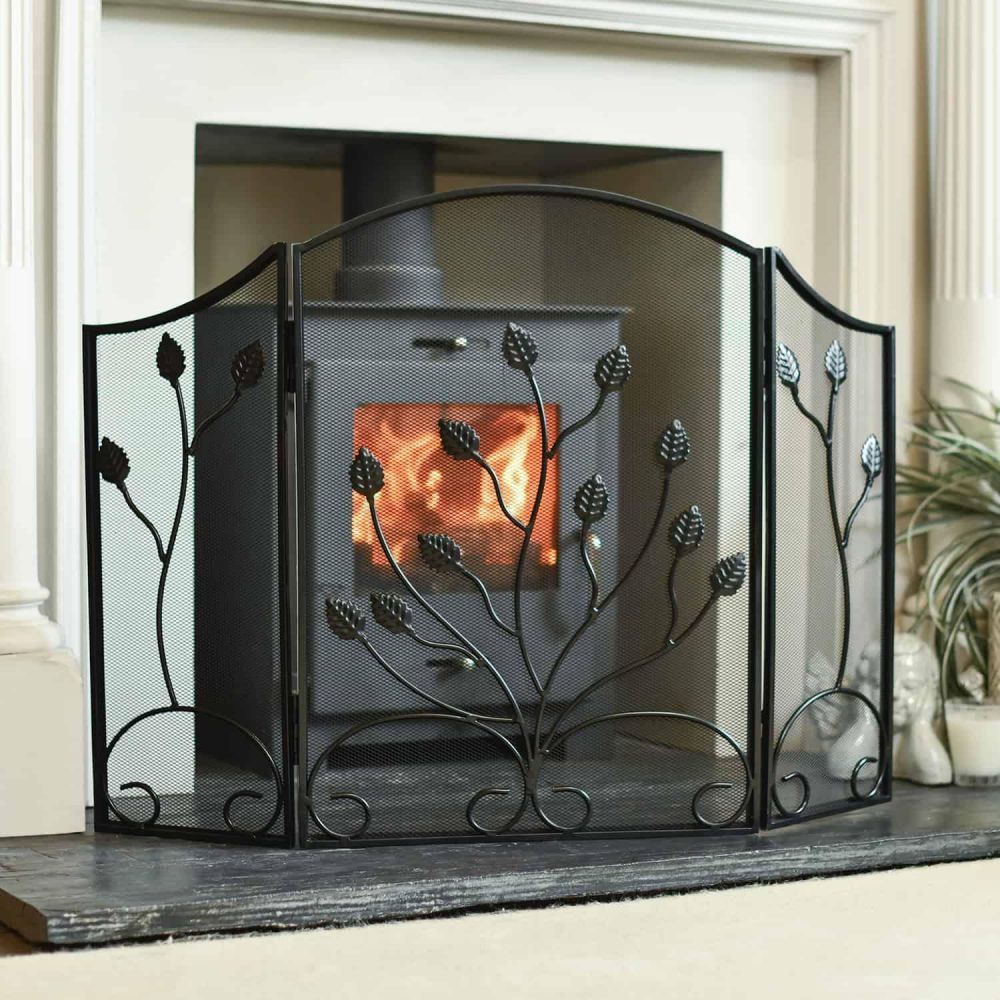 "Ivelen Lane" Leaf Design Fire Guard
