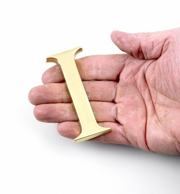 3" Polished Brass Roman Numerals - Face fix 3" Polished Brass Roman Numerals - Face fix