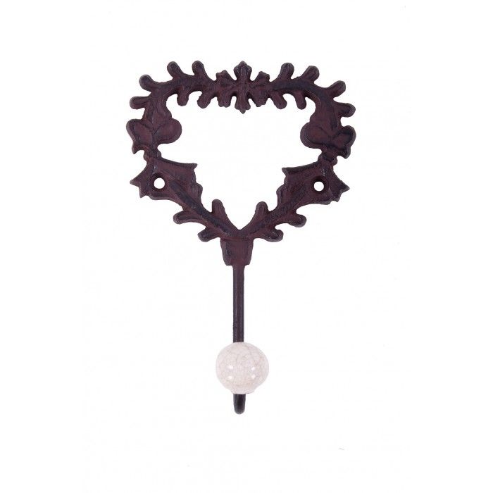 Rustic Brown "Juliette" Cast Iron Hook Rustic Brown "Juliette" Cast Iron Hook