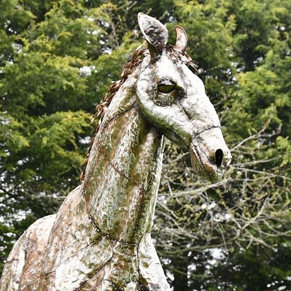 Life-Like Horse Garden Sculpture