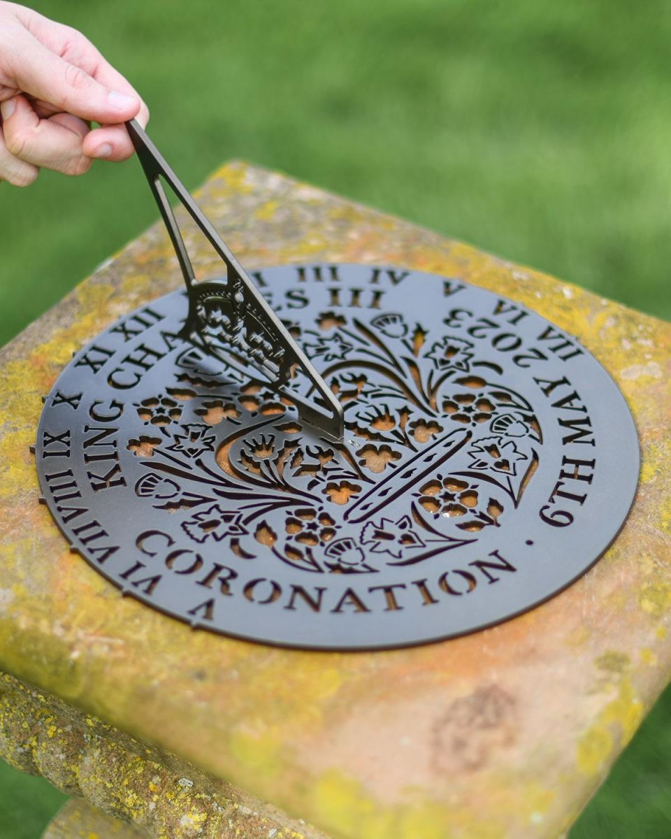 King Charles III Coronation Garden Sundial to Scale