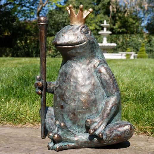 King Frog Garden Sculpture in Situ