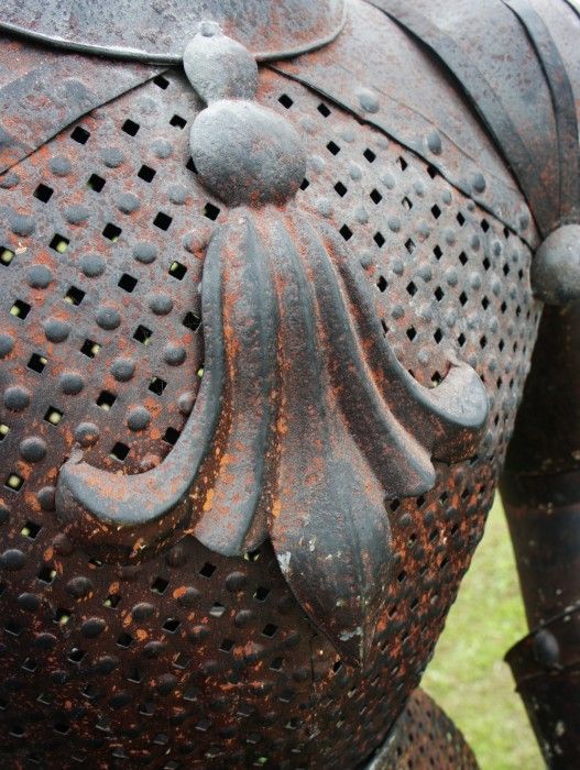 16th Century “White Knight” Replica, Ornamental Suit of Armour, Hand Made in Rustic Metal 16th Century “White Knight” Replica, Ornamental Suit of Armour, Hand Made in Rustic Metal