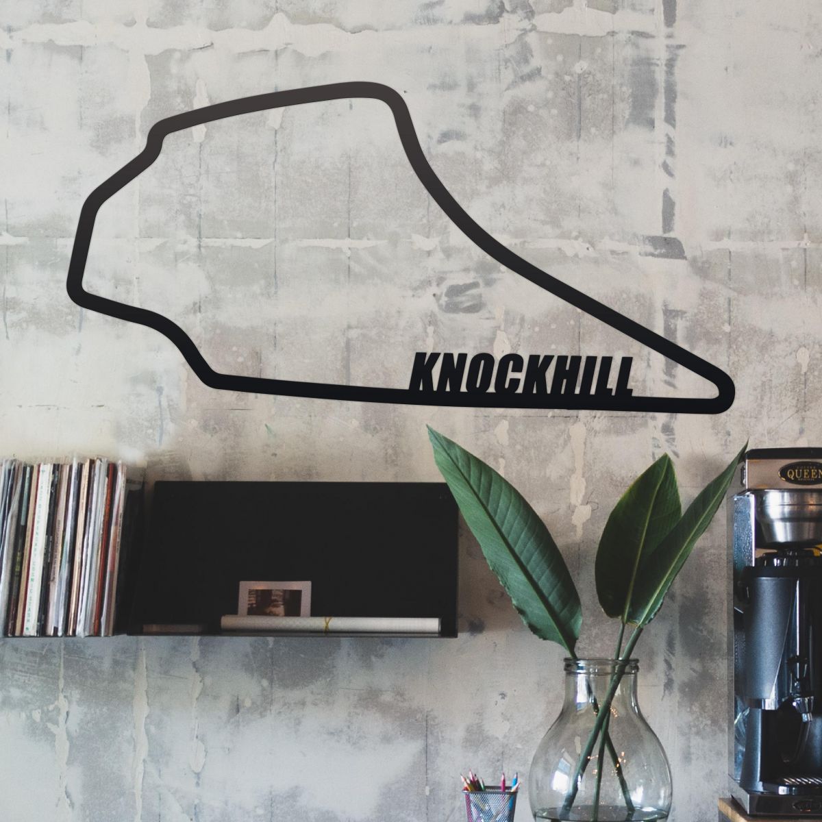 Knockhill Race Track mounted to wall  Knockhill Race Track mounted to wall