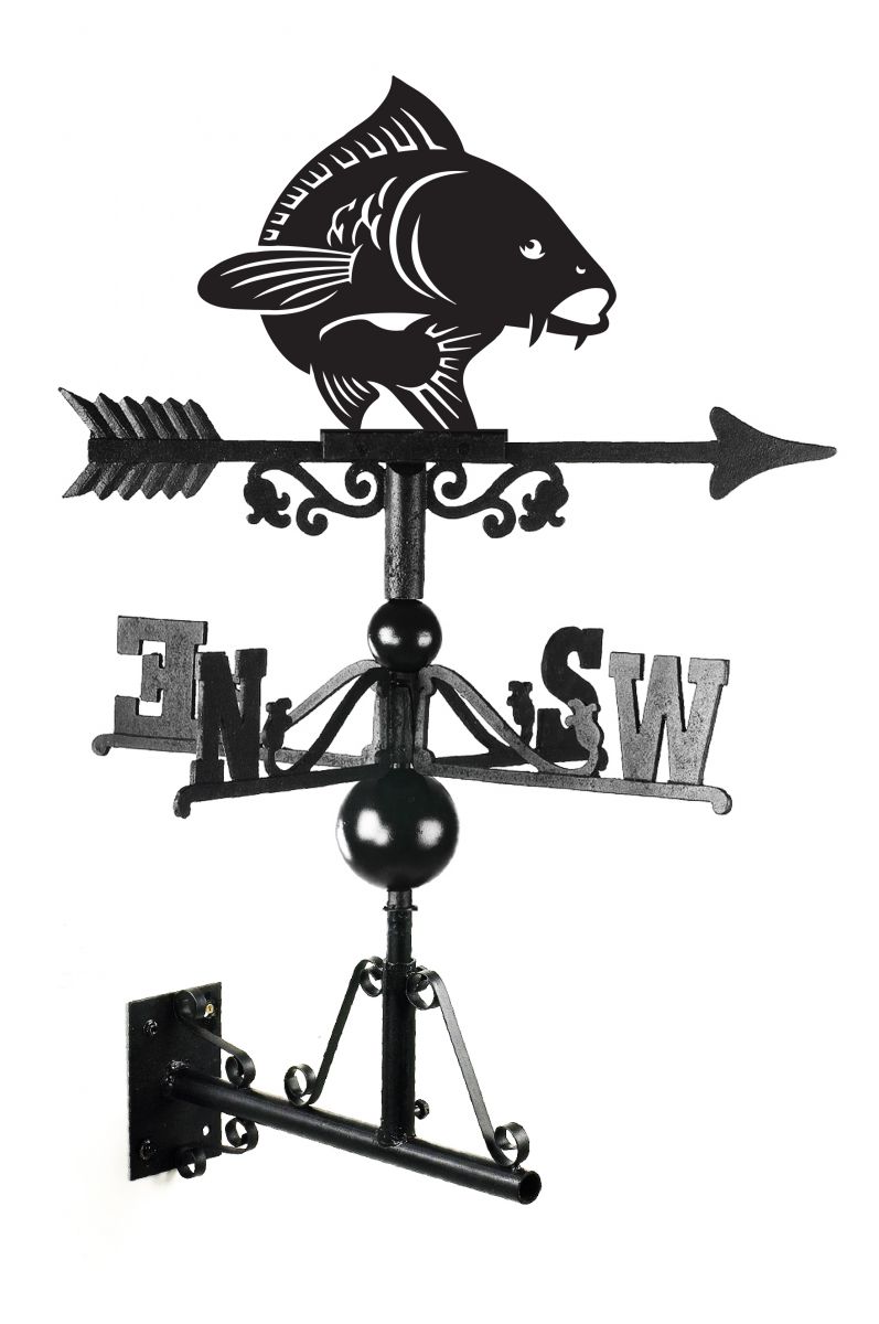Koi Carp Iron Weathervane Koi Carp Iron Weathervane