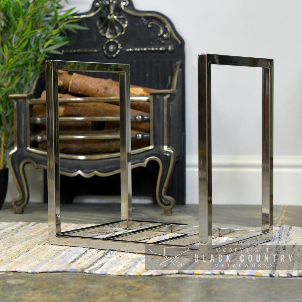 "Kresling Hall" Stainless Steel Log Store 