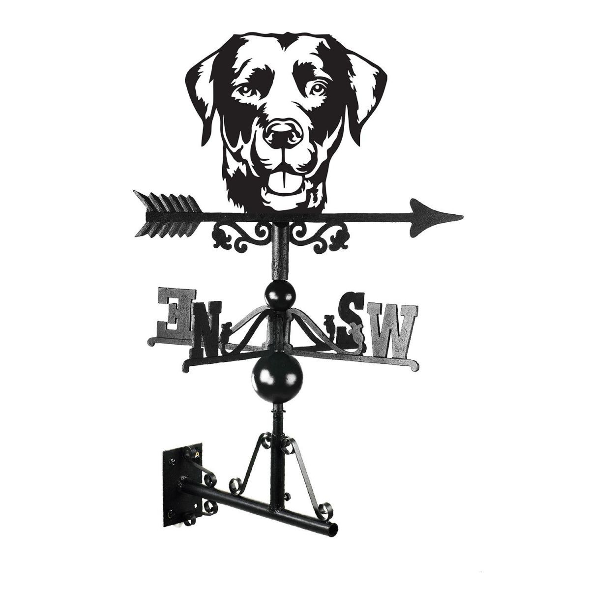 Close-up of the Labrador Weathervane Topper