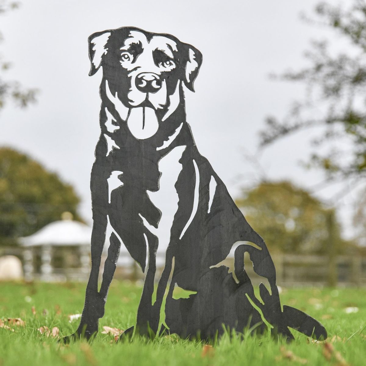 Unfinished Metal Labrador Silhouette 
