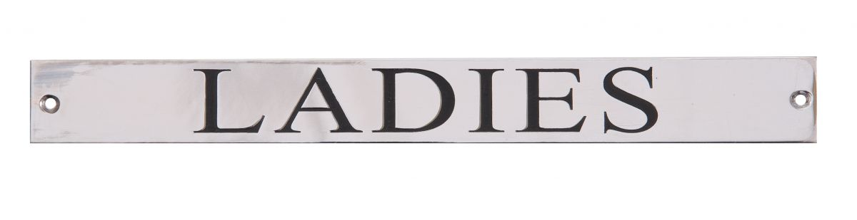 Ladies Engraved Bathroom sign