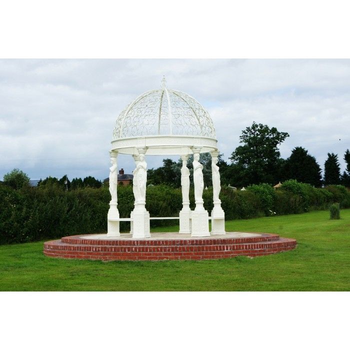 “The Imperial Adariani” Cream Gazebo in Situ in the Garden