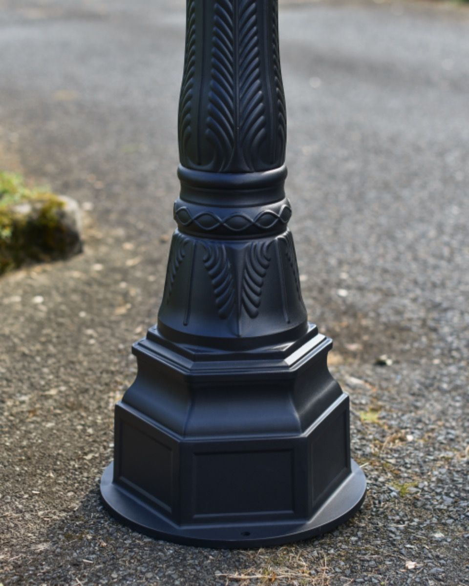 "Lady Blakemore" Triple-Headed Globe Lamp Post Base "Lady Blakemore" Triple-Headed Globe Lamp Post Base