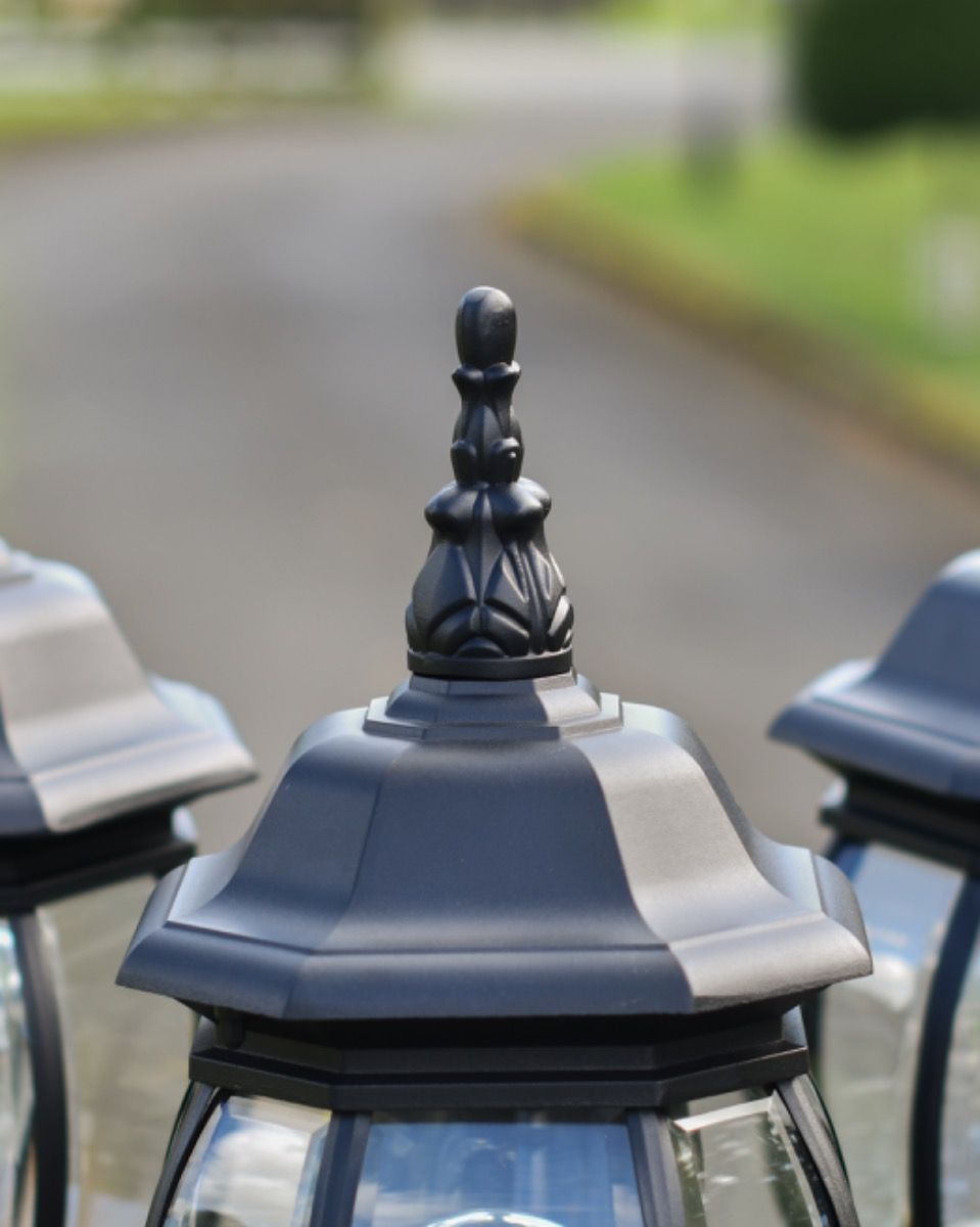 "Lady Blakemore" Triple-Headed Globe Lamp Post Lantern Finial "Lady Blakemore" Triple-Headed Globe Lamp Post Lantern Finial