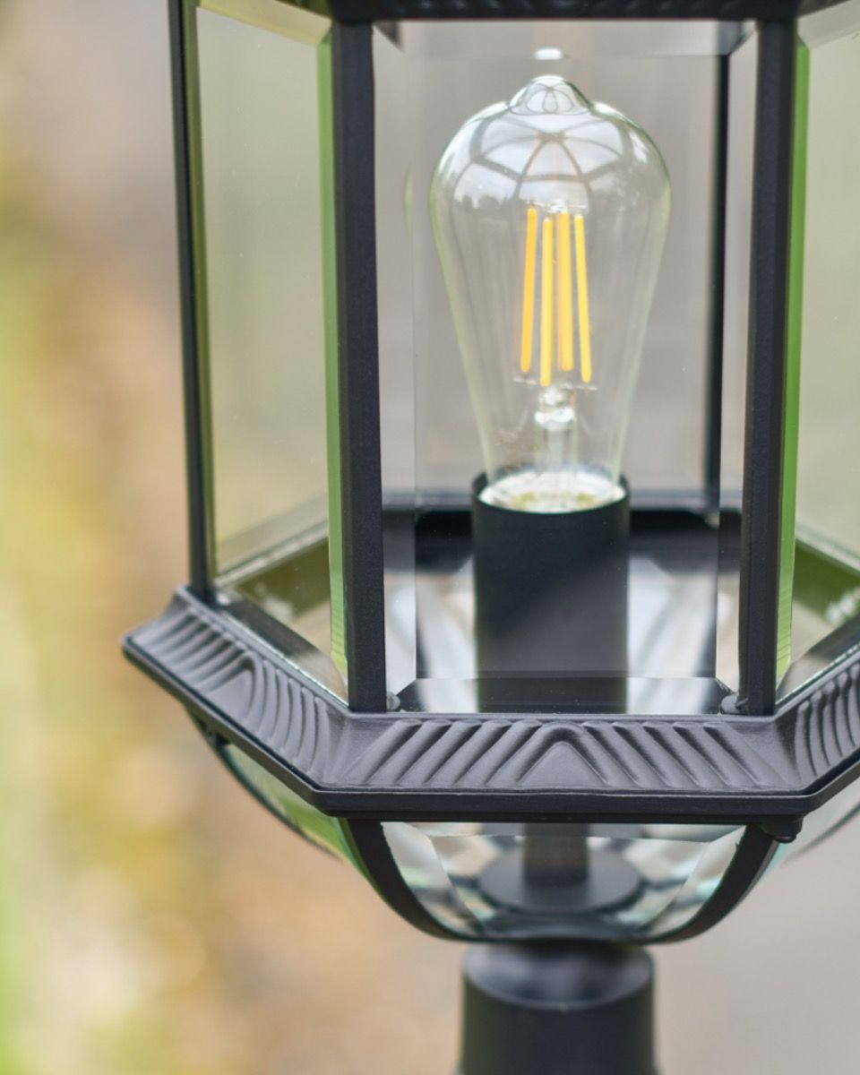 Details of "Hemingway" Classic Bird-Cage Garden Lamp Post