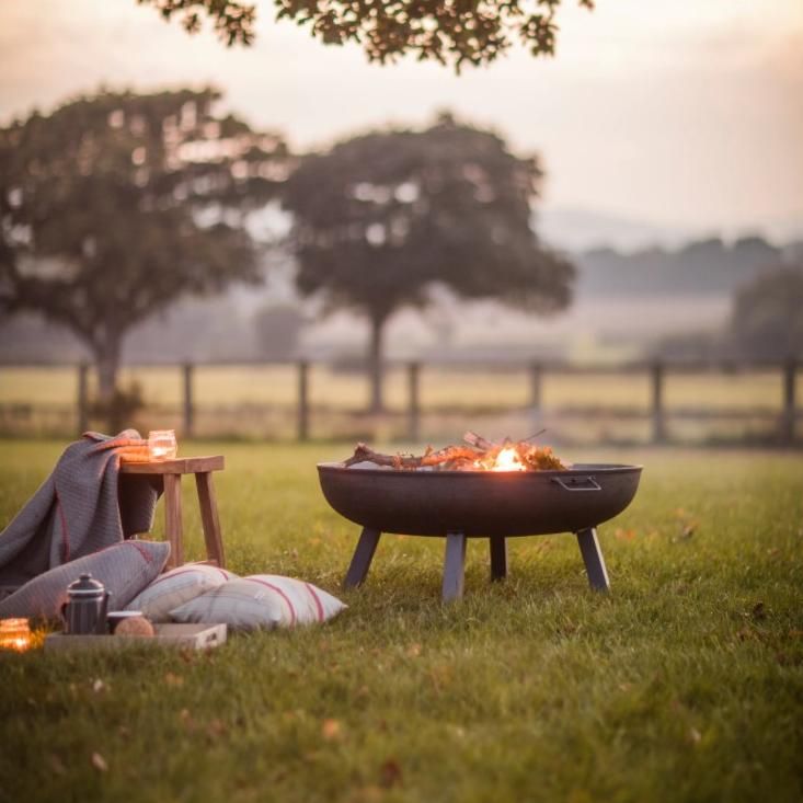 Raw Metal Fire Pit & Log Burner - 100cm Raw Metal Fire Pit & Log Burner - 100cm