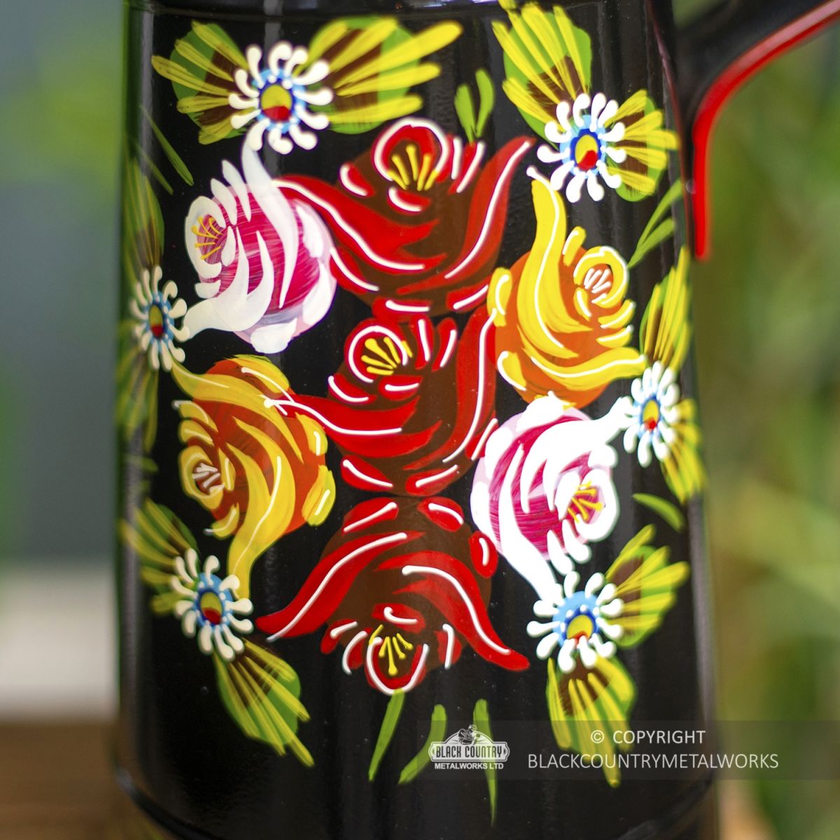 Clsoe-up of the rose Design on the Jug Clsoe-up of the rose Design on the Jug