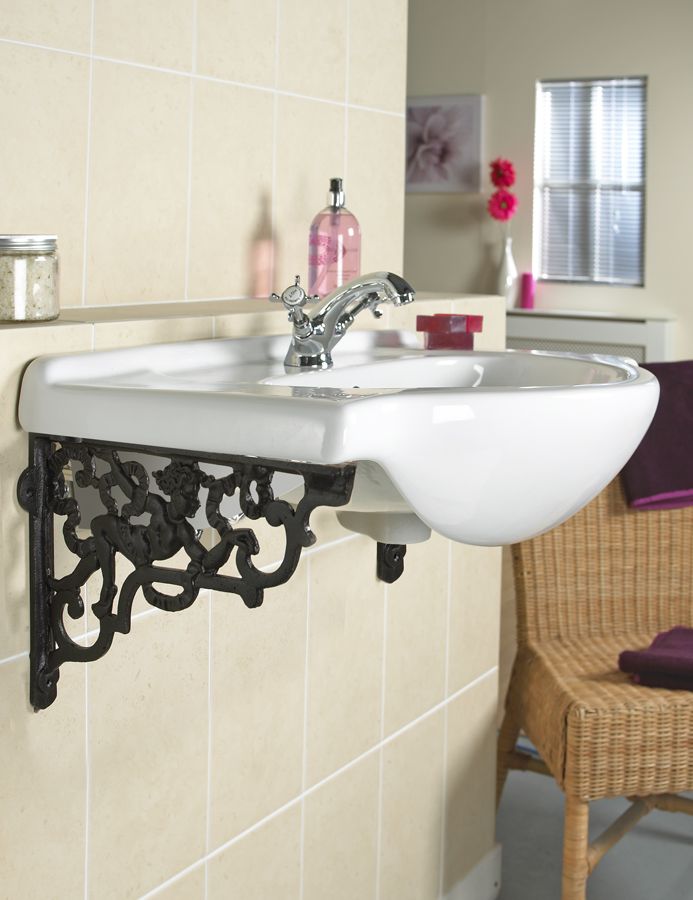 Black Cherub Iron Shelf Brackets Black Cherub Iron Shelf Brackets