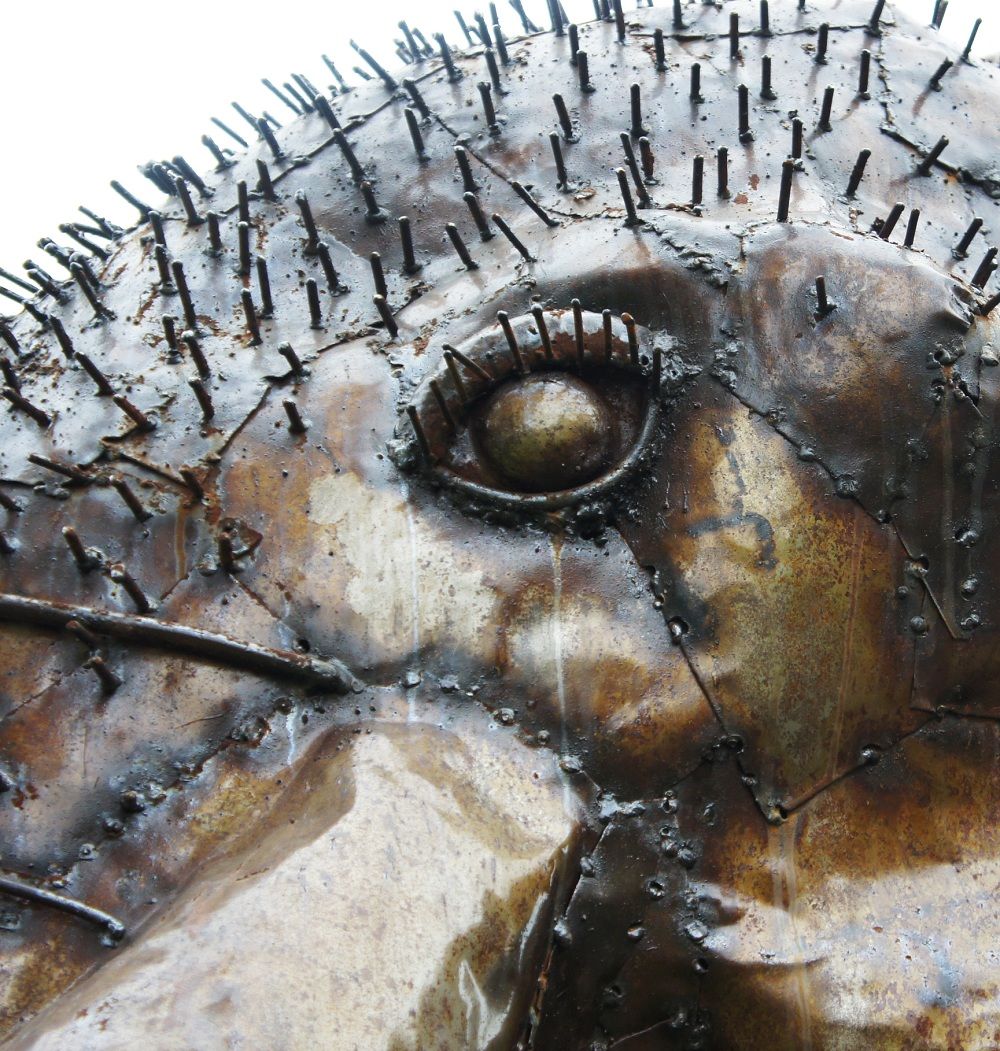 "The Colonel" magnificent iron sculpture of an African elephant