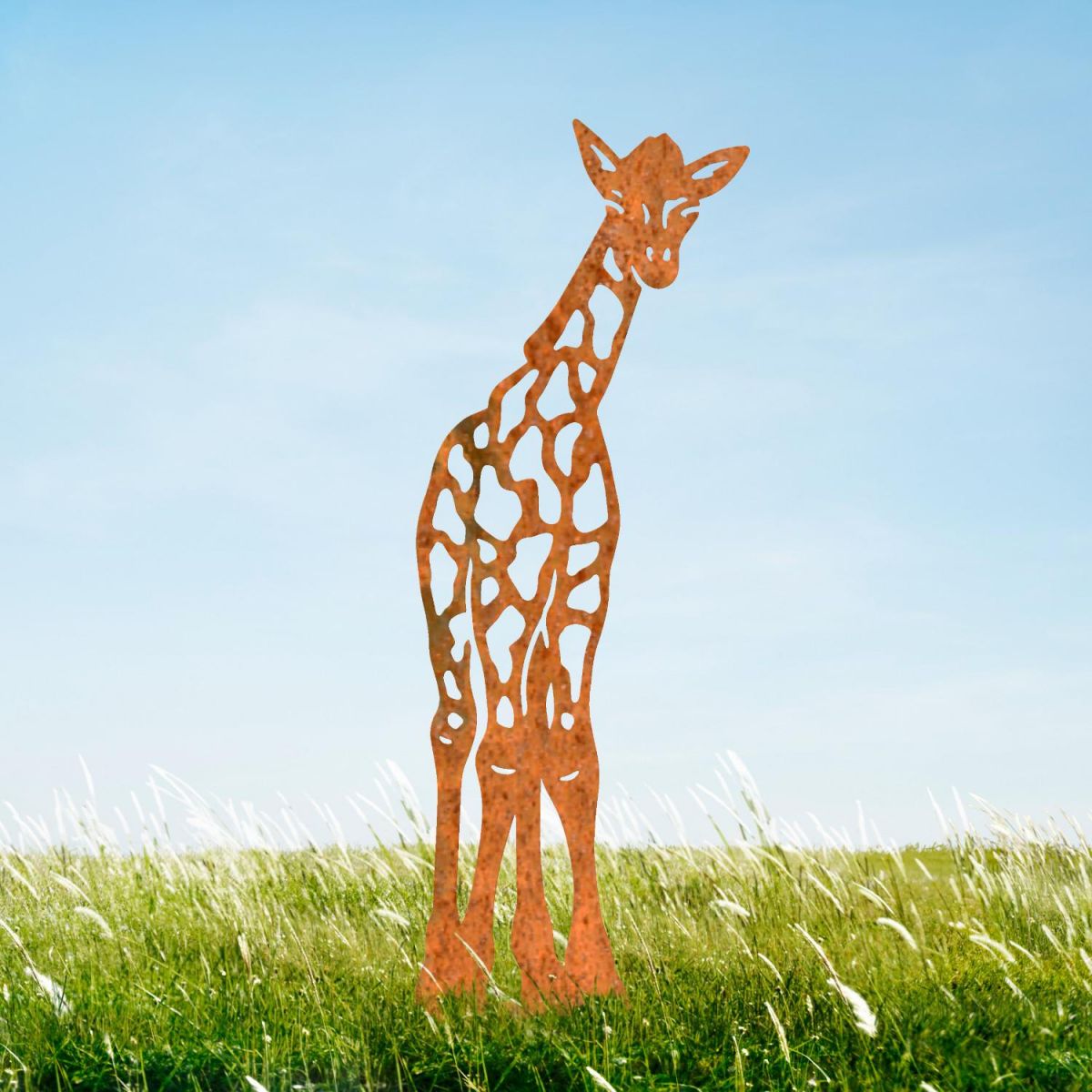 Rustic Baby Giraffe Silhouette