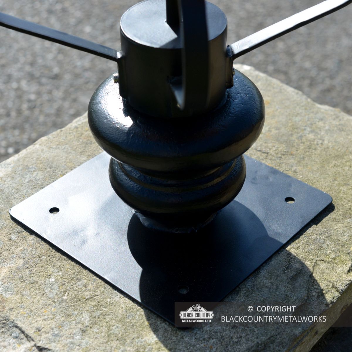 Close-up of the Pillar Base Plate