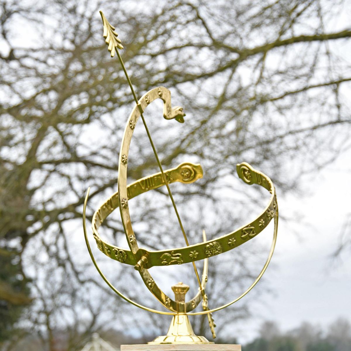 View of the Serpent Armillary From the Side