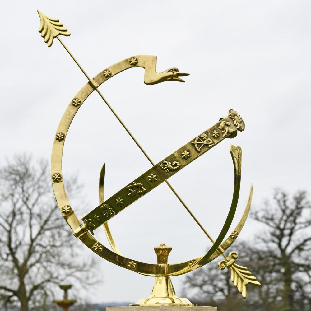 Polished Brass "Serpent" Armillary - 70cm