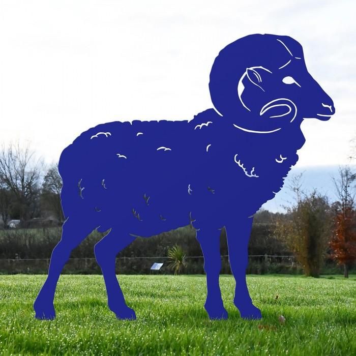 Ram Silhouette in Blue