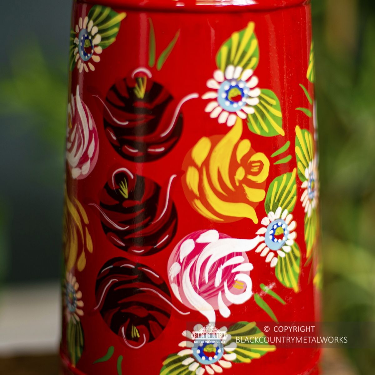 Close-up of the Rose Design on the Jug Close-up of the Rose Design on the Jug